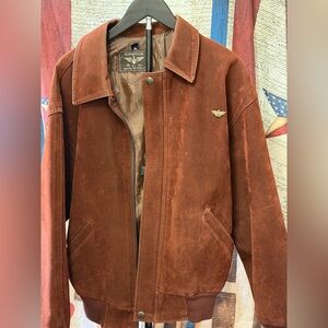 Vintage Reportage R G A  Brown Faux Suede Jacket